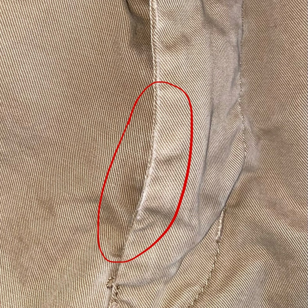 American Eagle Flex Khaki Pants Men's 30x32 Original Straight Beige Chinos - Picture 7 of 8